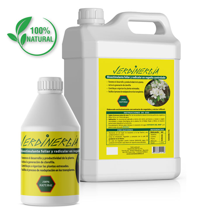 Verdinergía® Bioestimulante líquido foliar y radicular